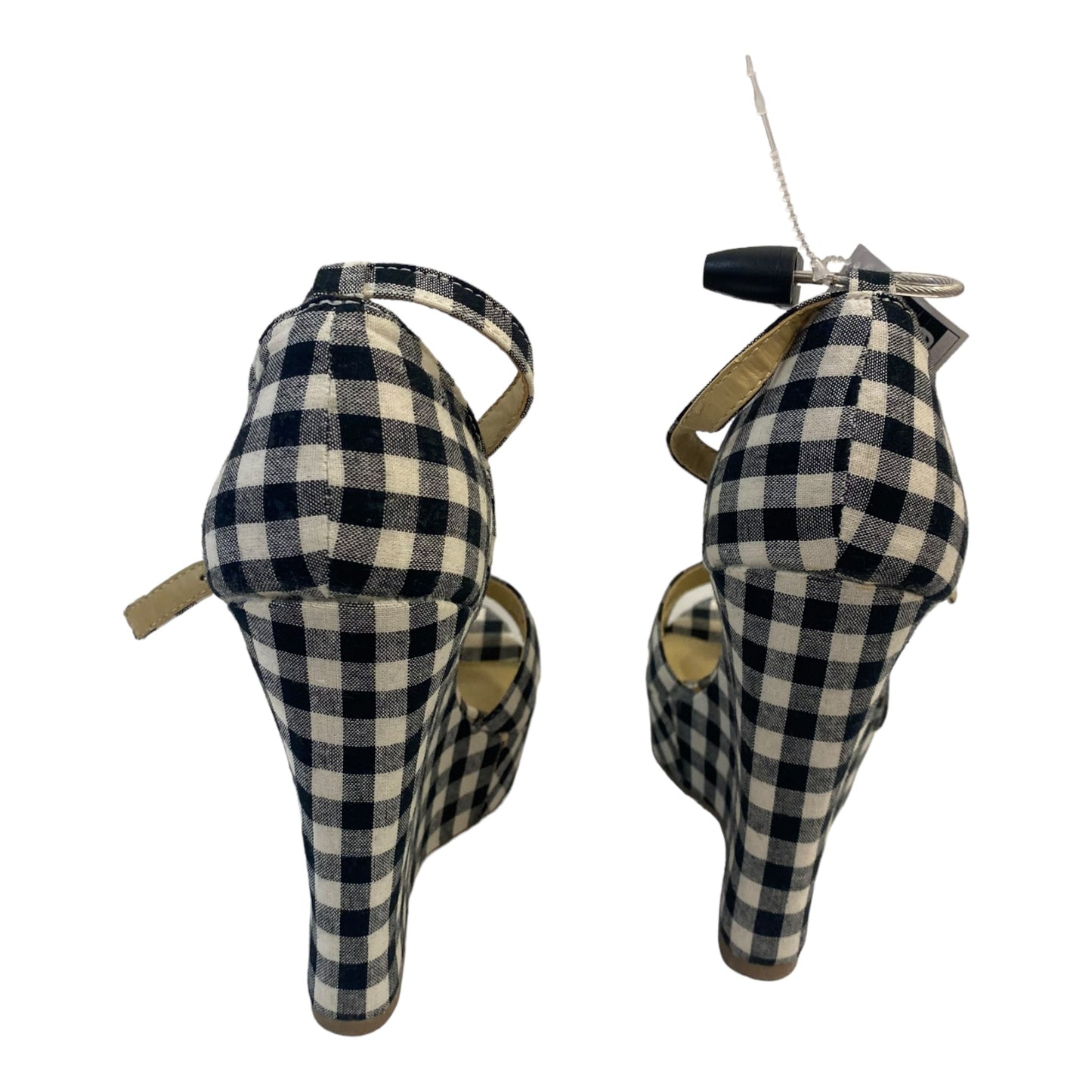 Blue Sandals Heels Wedge Charlotte Russe, Size 6