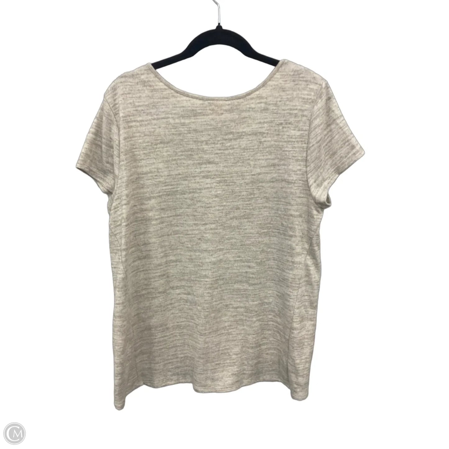 Top Short Sleeve By Soma In Beige, Size: L