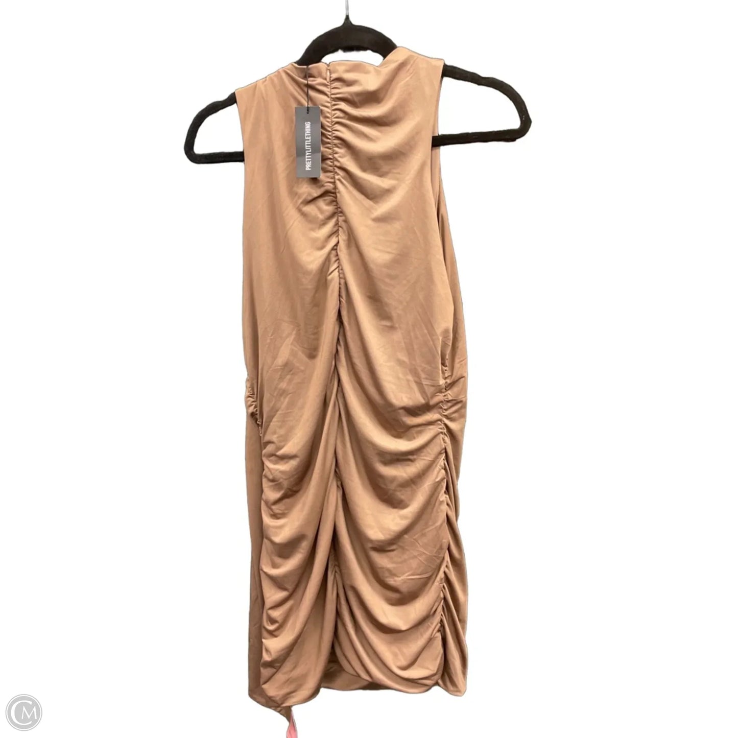 Dress Party Short By Pretty Little Thing In Bronze, Size: 12