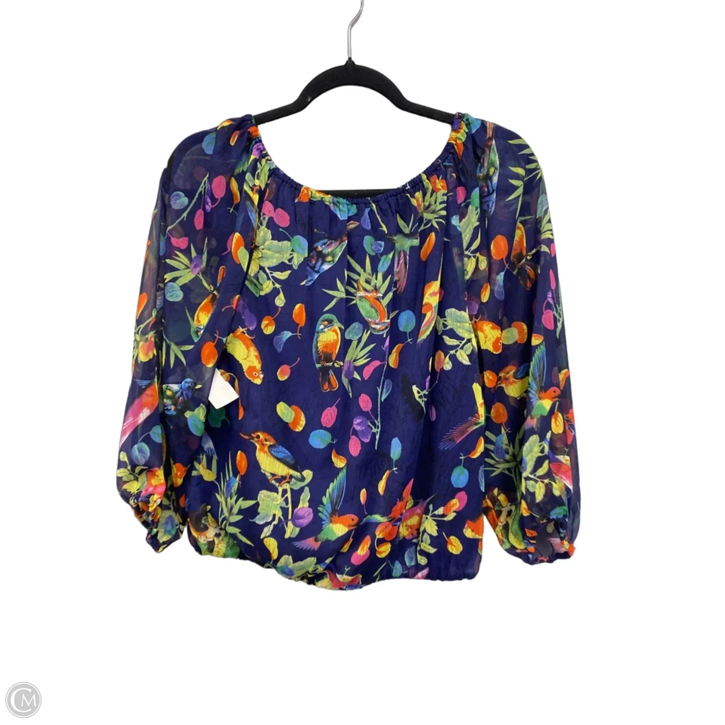 Top Long Sleeve By Philosophy In Purple & Red, Size: S