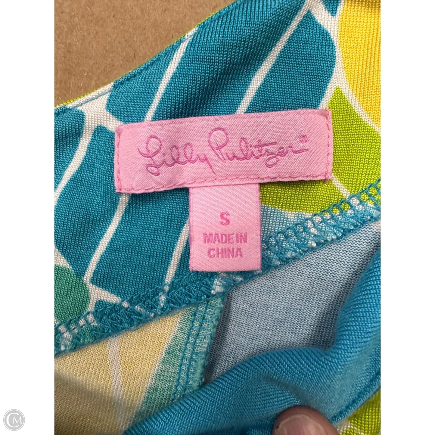 Dress Designer By Lilly Pulitzer In Blue & Yellow, Size: S