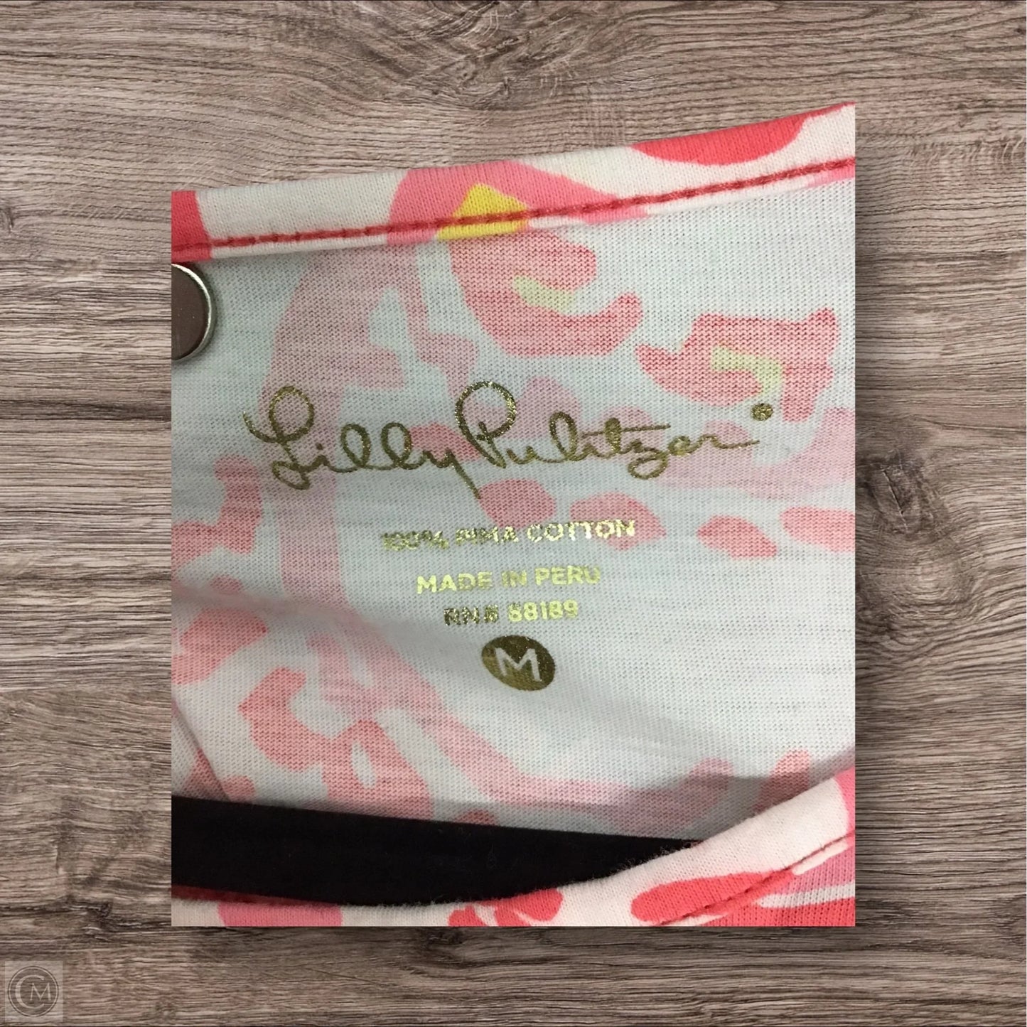 Dress Designer By Lilly Pulitzer In Pink & White, Size: M