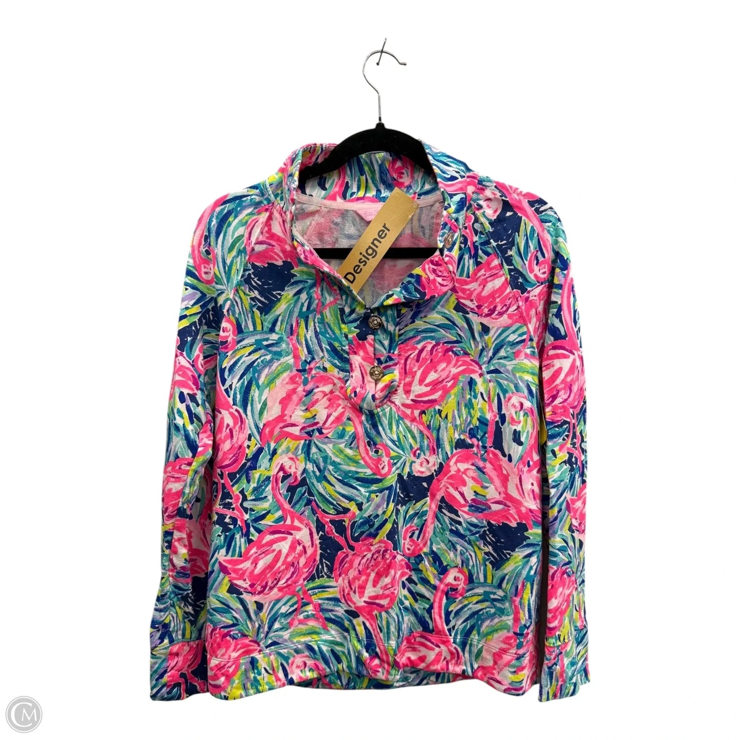 Sweatshirt Designer By Lilly Pulitzer In Blue & Pink, Size: S