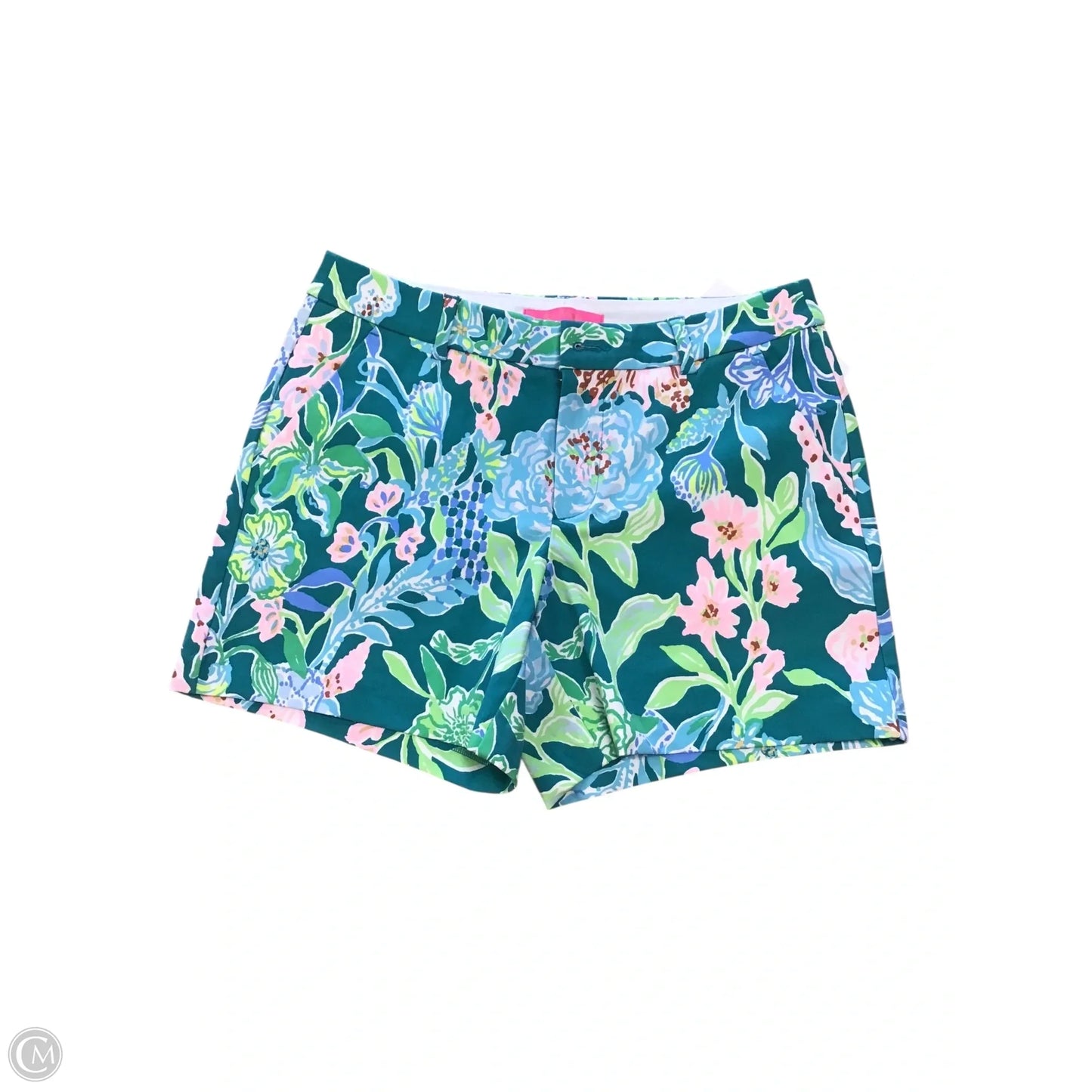 Shorts Designer By Lilly Pulitzer In Green & Pink, Size: 4