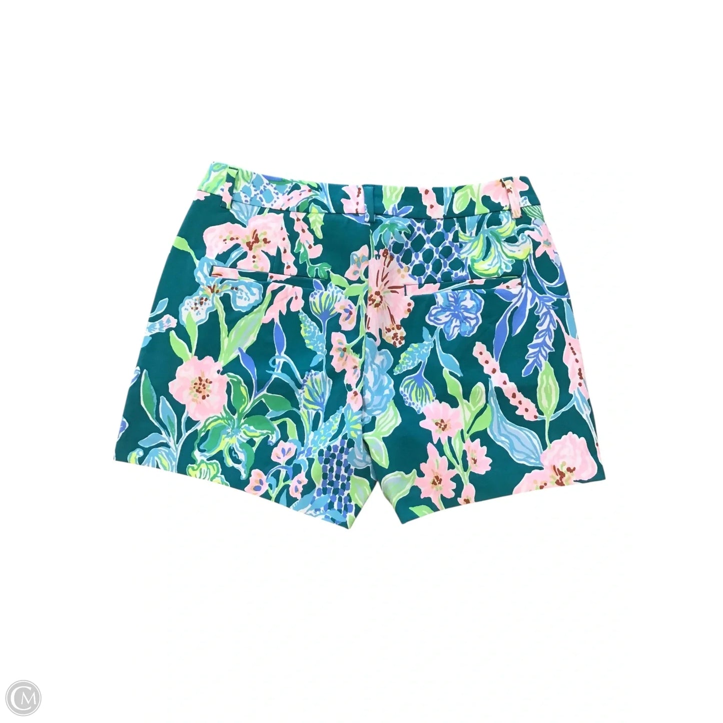 Shorts Designer By Lilly Pulitzer In Green & Pink, Size: 4