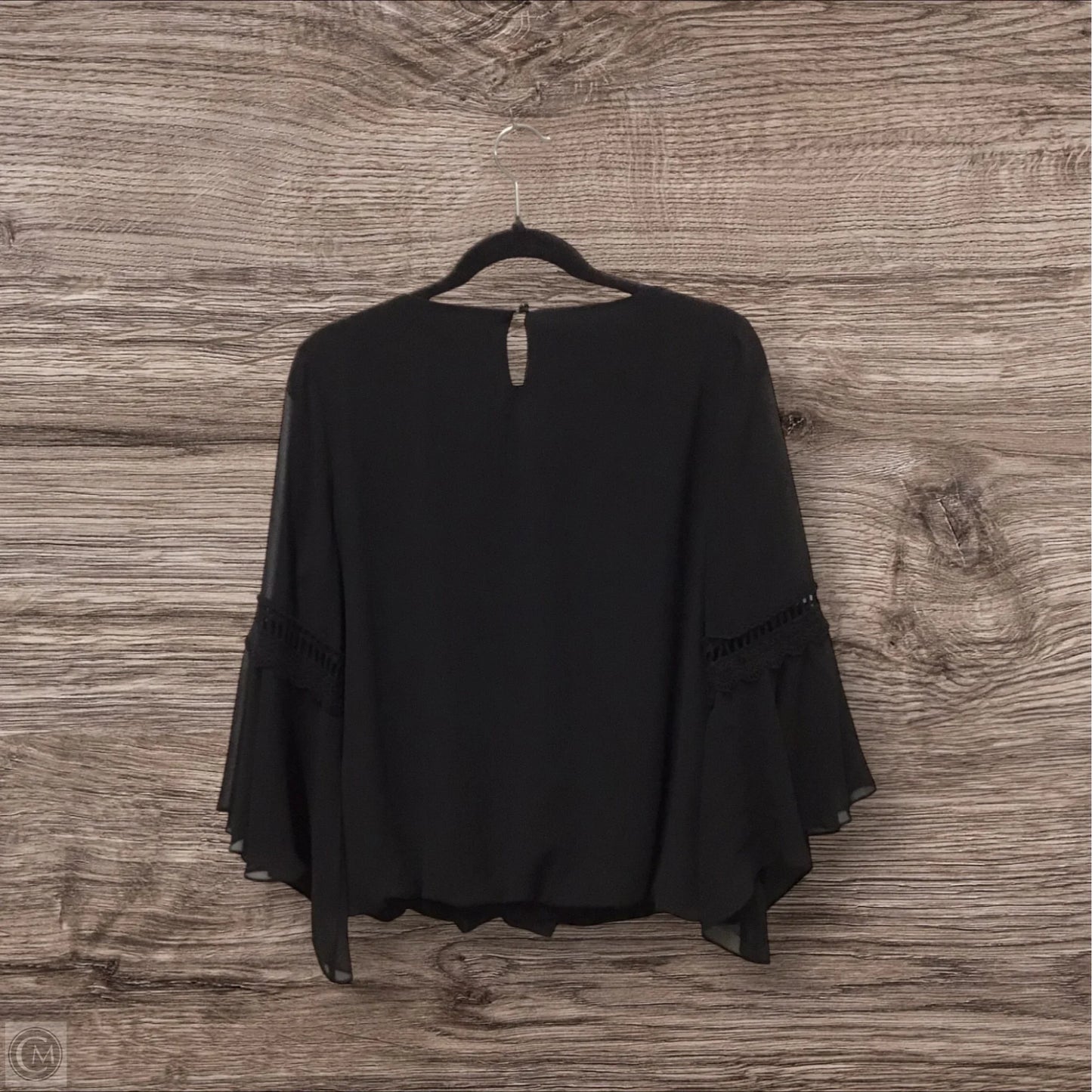 Blouse 3/4 Sleeve By Iz Byer In Black, Size: Xl