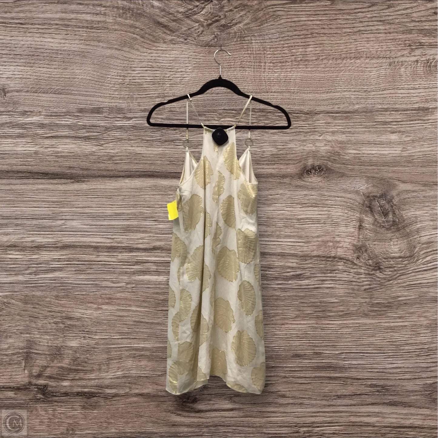 Dress Designer By Lilly Pulitzer In Gold & White, Size: S