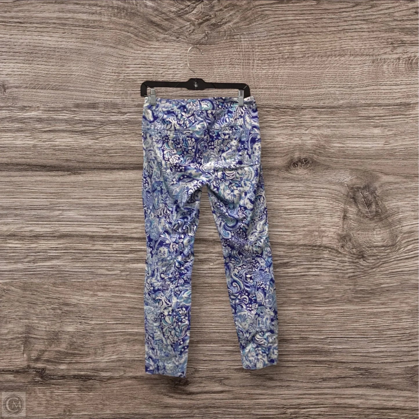 Pants Designer By Lilly Pulitzer In Blue & White, Size: 2