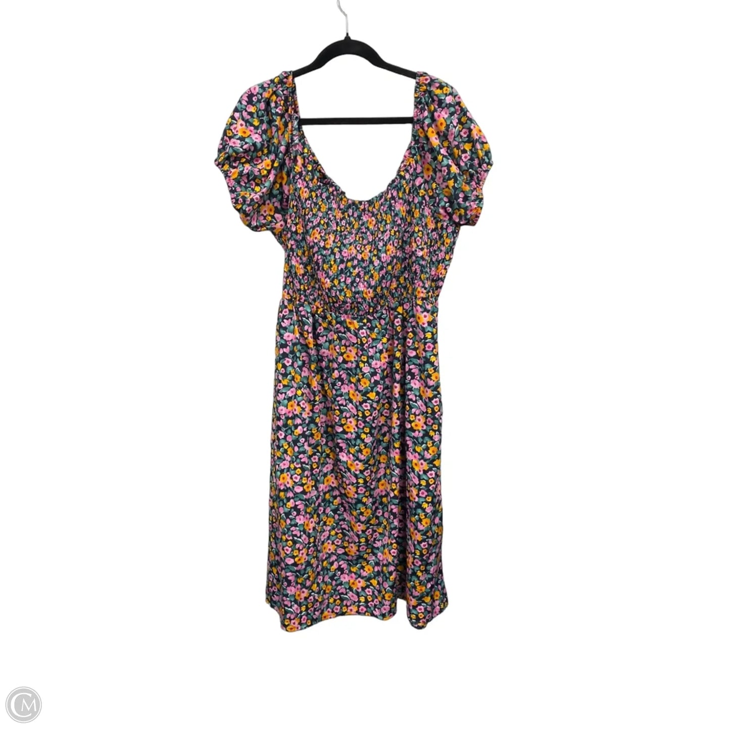 Dress Casual Midi By Boohoo Boutique In Floral Print, Size: 20