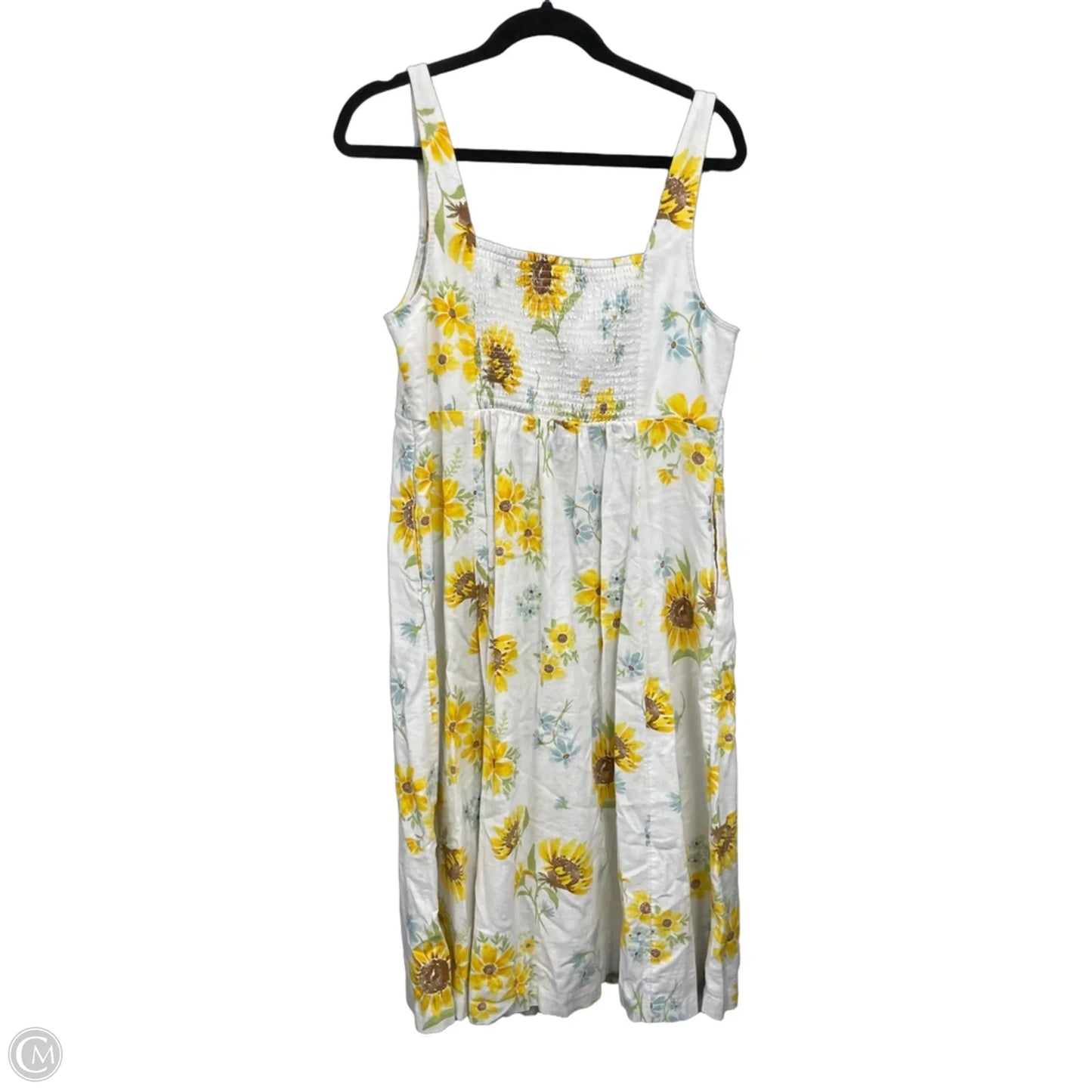 Dress Casual Midi By Old Navy In Floral Print, Size: Lp