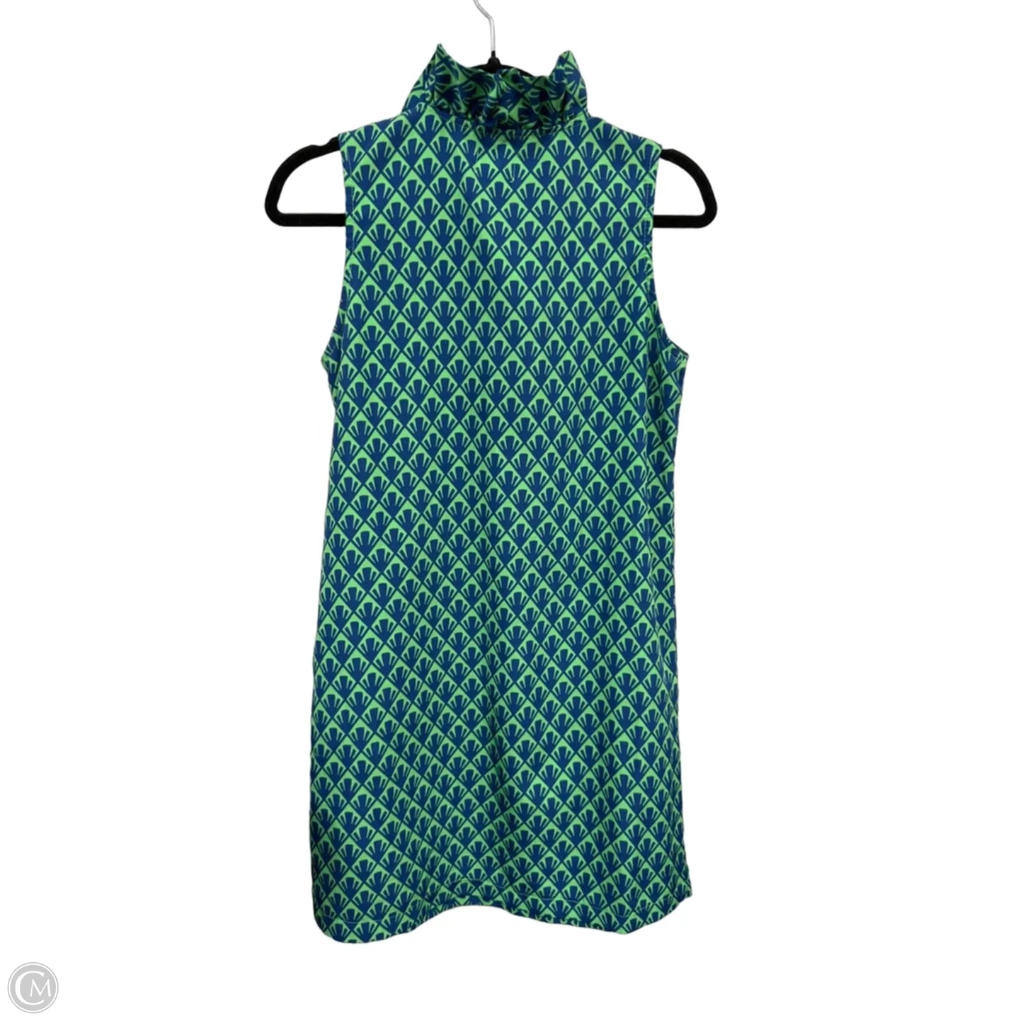 Dress Casual Short By Mudpie In Blue & Green, Size: S