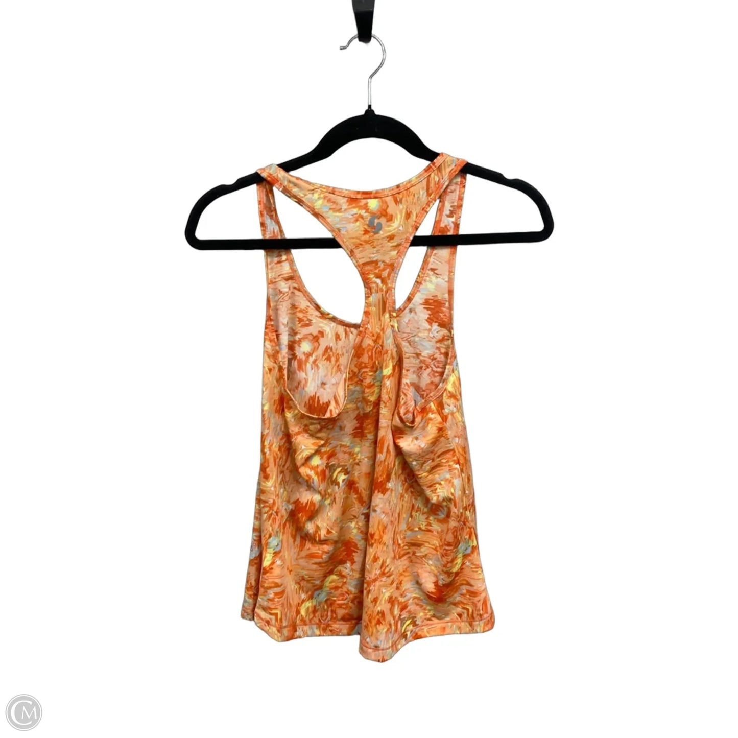 Athletic Tank Top By Soffe In Orange & Yellow, Size: M