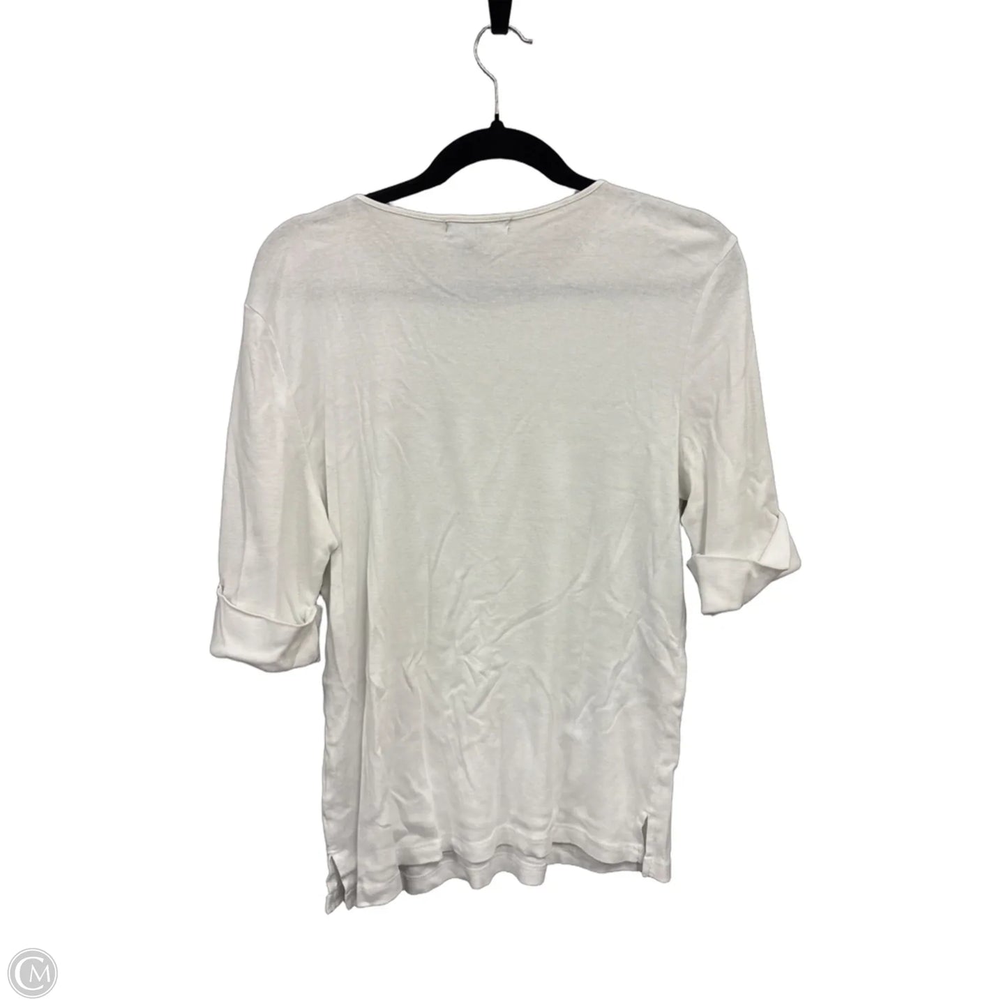 Top Short Sleeve By Lauren By Ralph Lauren In White, Size: Xs