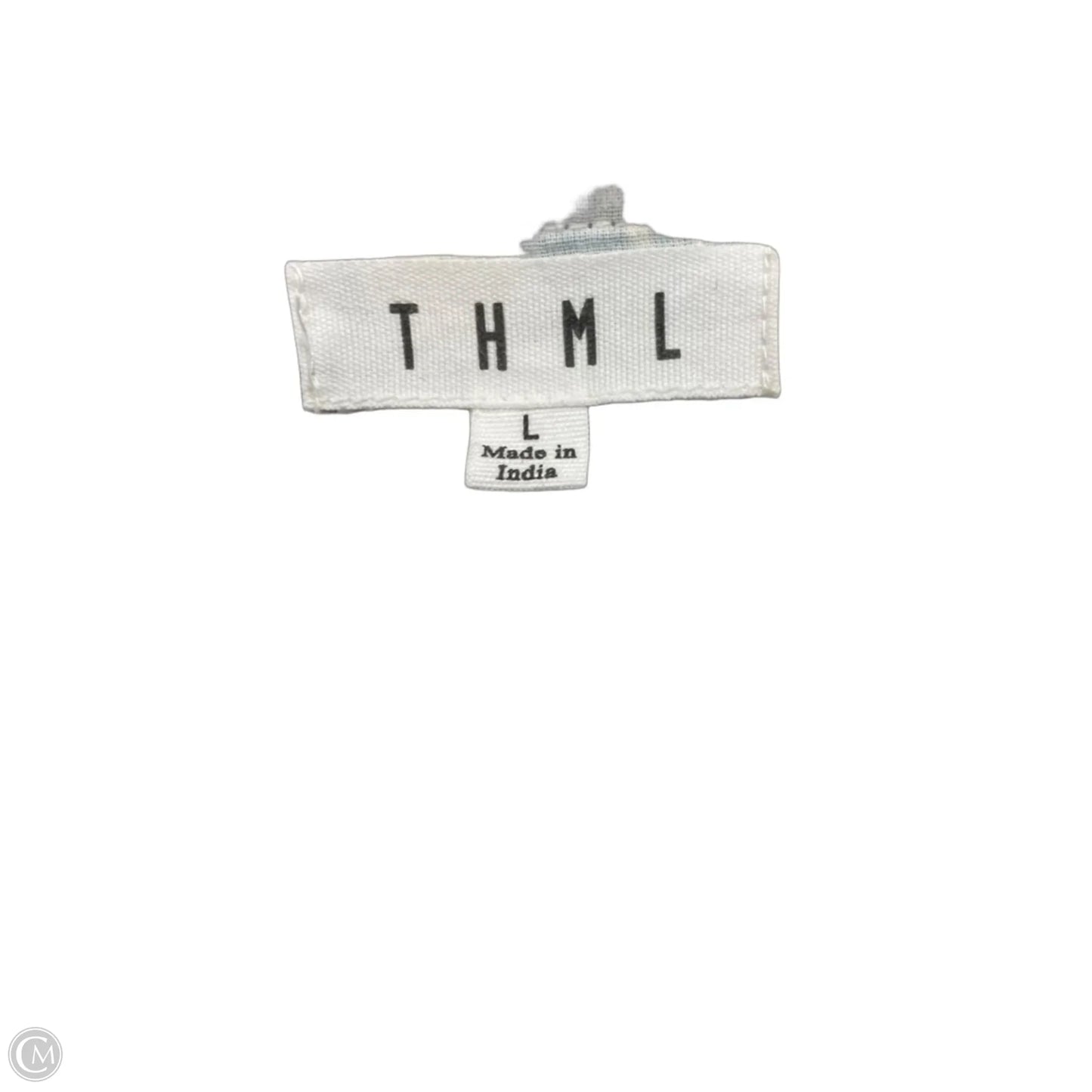Dress Casual Short By Thml In Blue & Cream, Size: L