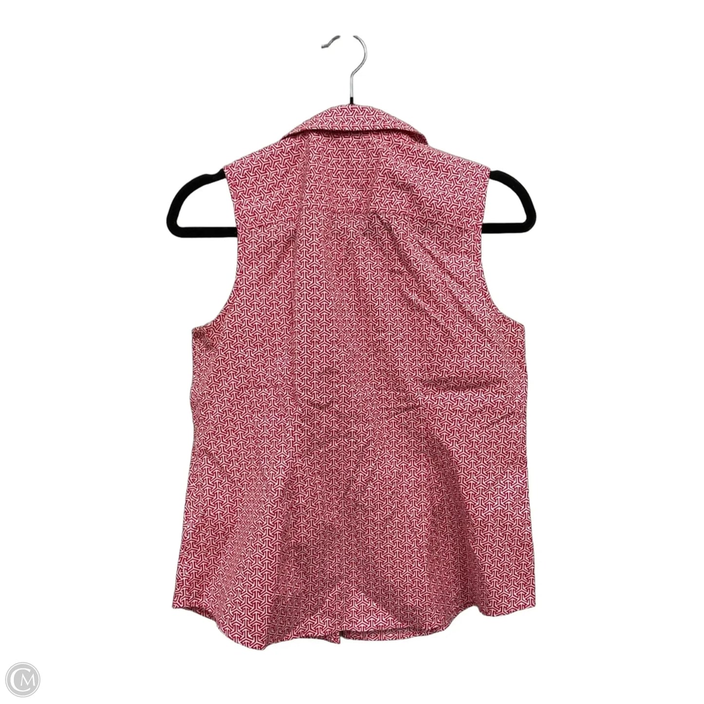 Top Sleeveless By Talbots In Red & White, Size: 6p