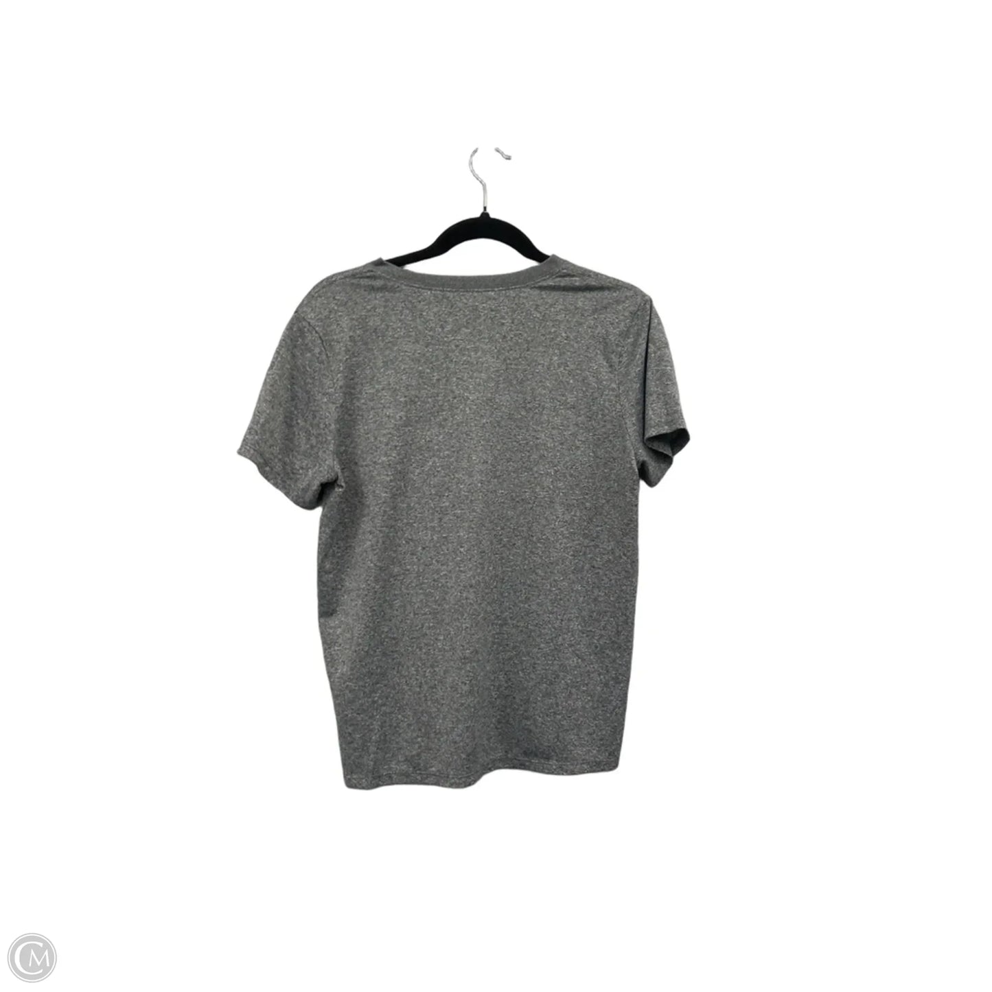 Athletic Top Short Sleeve By Nike Apparel In Grey, Size: L