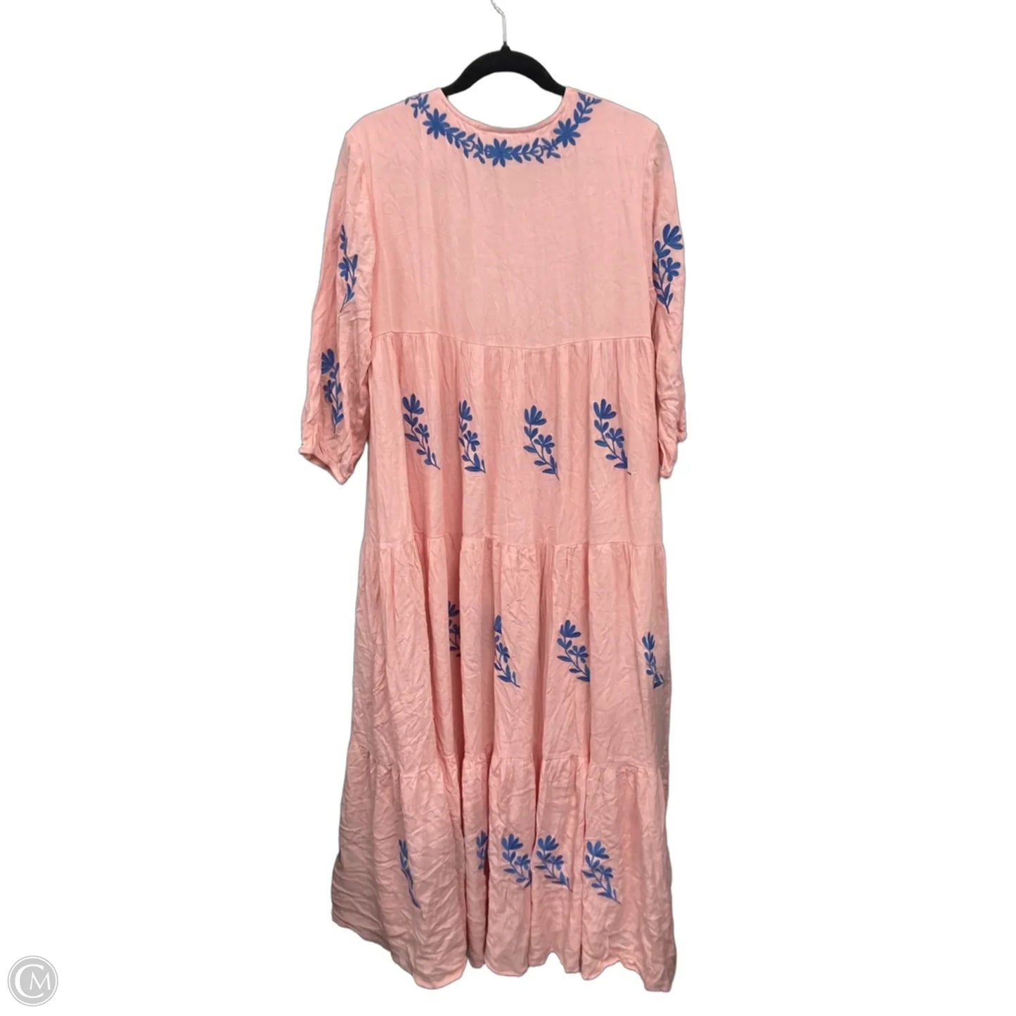 Dress Casual Maxi By J.marie In Blue & Pink, Size: M