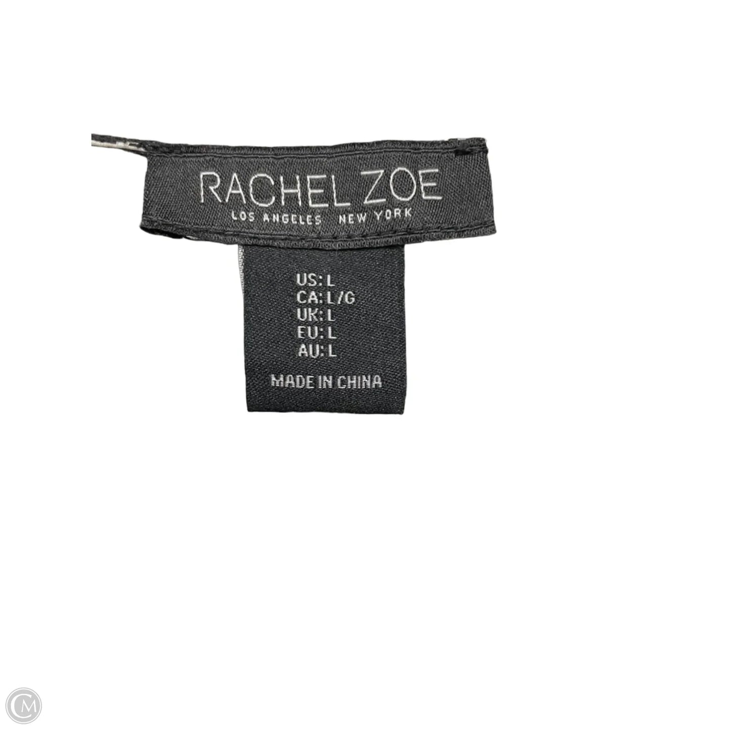 Top Short Sleeve By Rachel Zoe In Black & Cream, Size: L