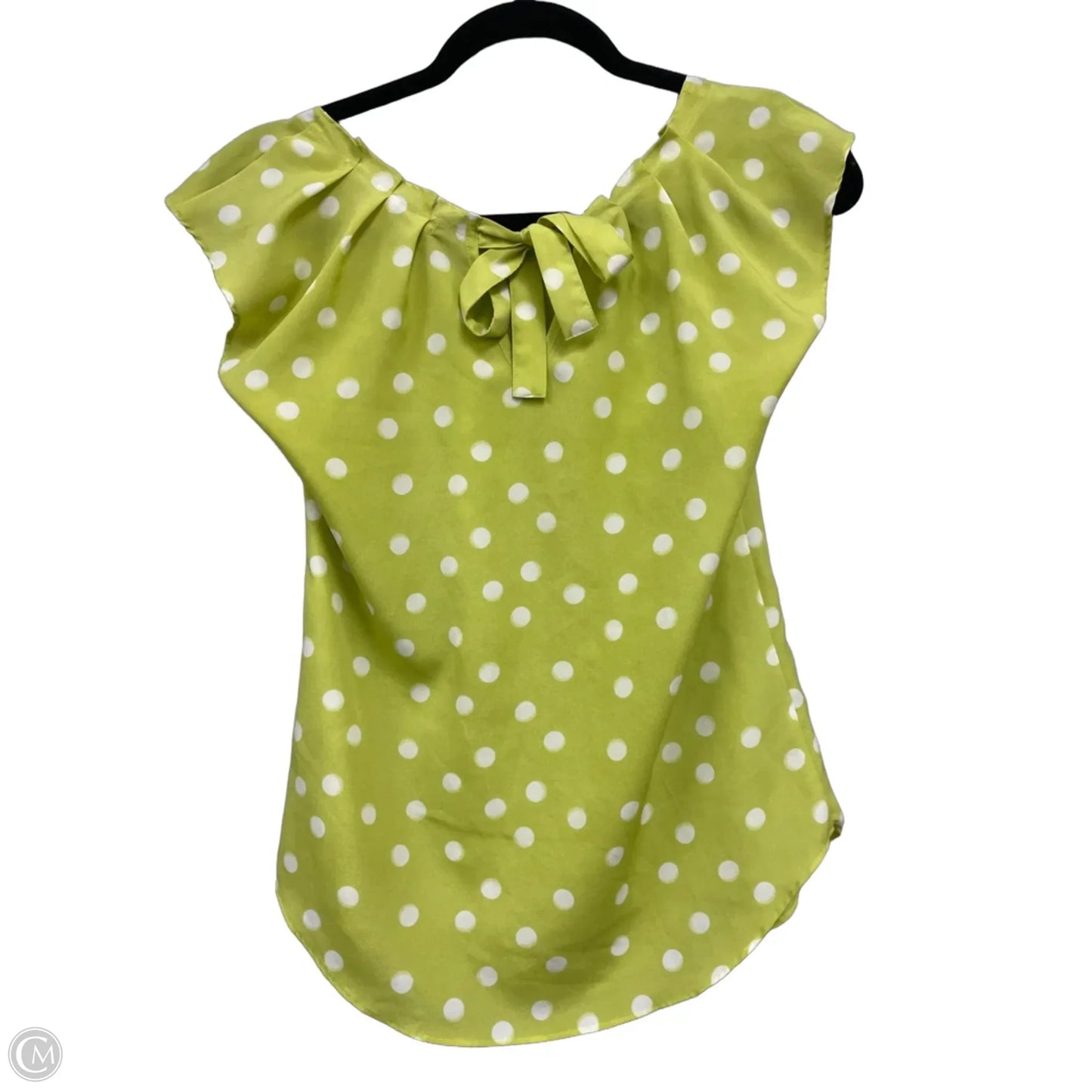 Top Short Sleeve By Lc Lauren Conrad In Green & White, Size: Xs