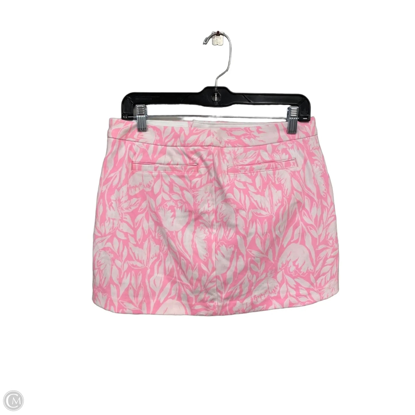 Skort Designer By Lilly Pulitzer In Pink & White, Size: 4