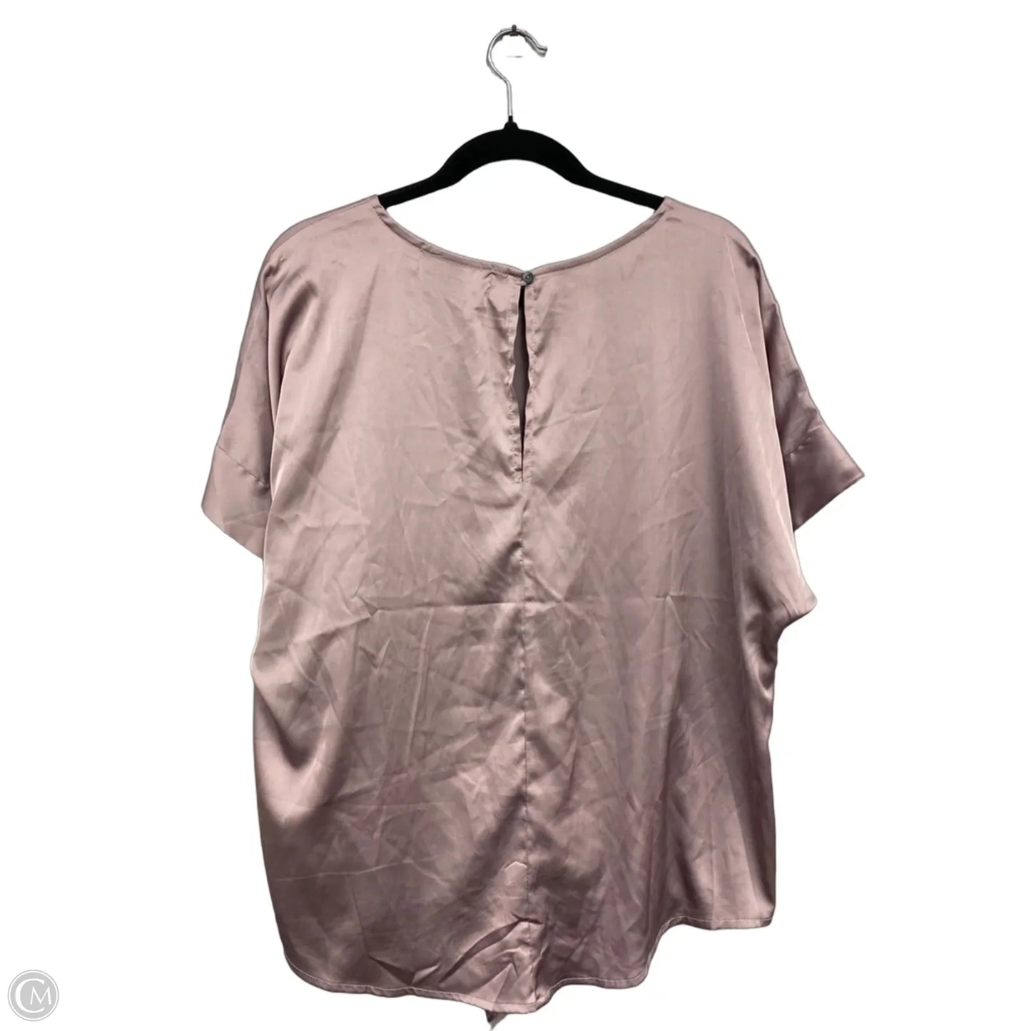 Top Short Sleeve By Fabrik In Purple, Size: L