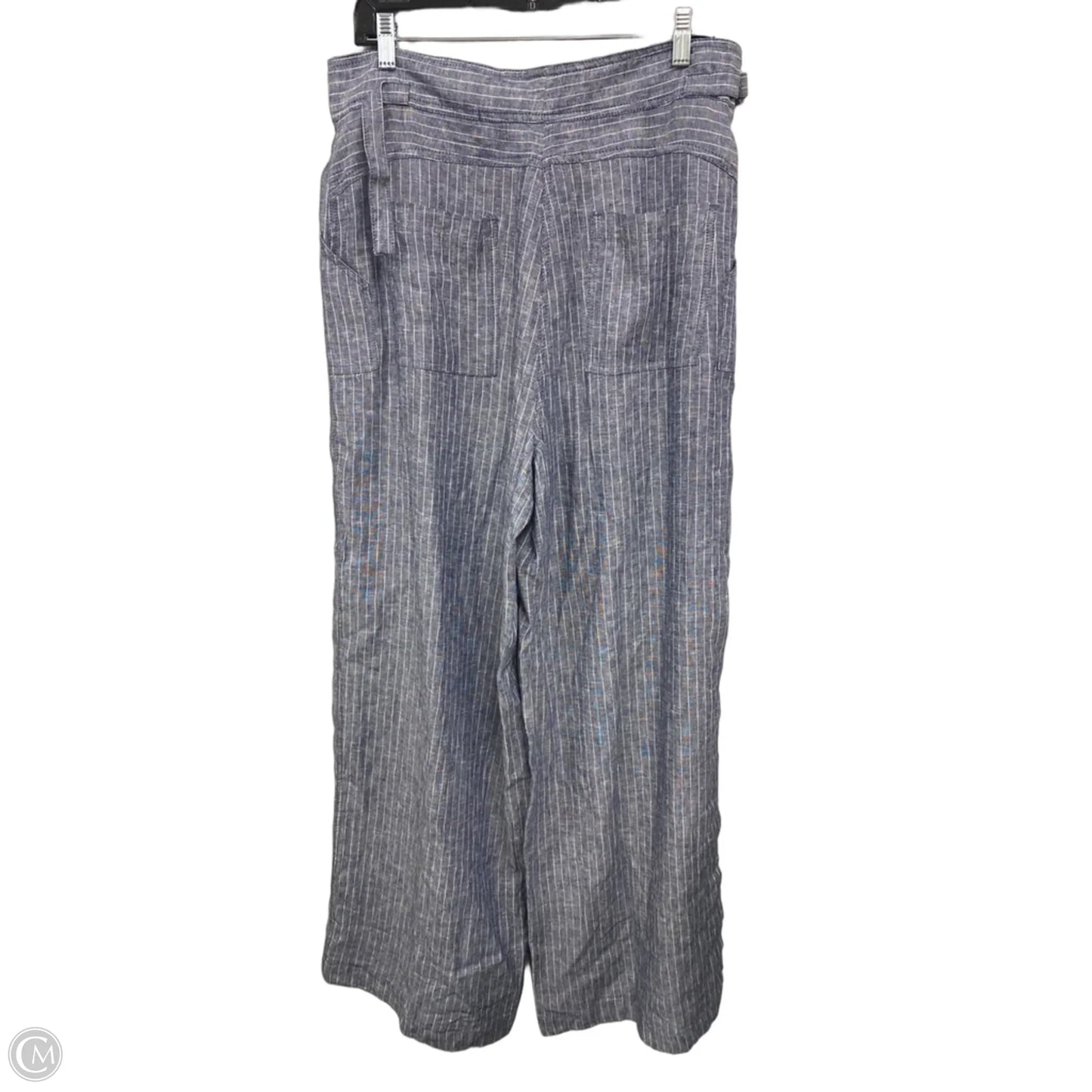 Pants Wide Leg By Max Studio In Blue & White, Size: Xl
