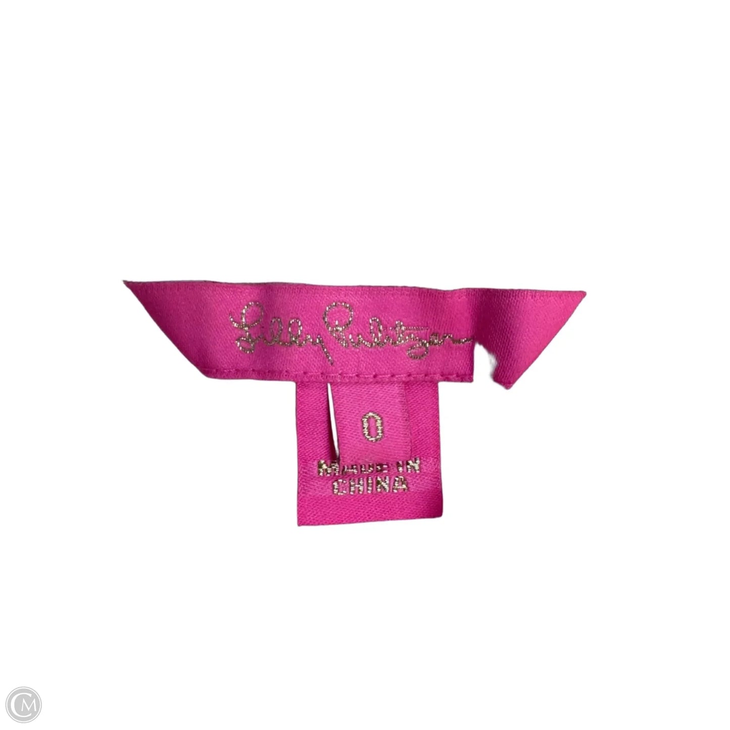 Dress Designer By Lilly Pulitzer In Gold & Pink, Size: 0