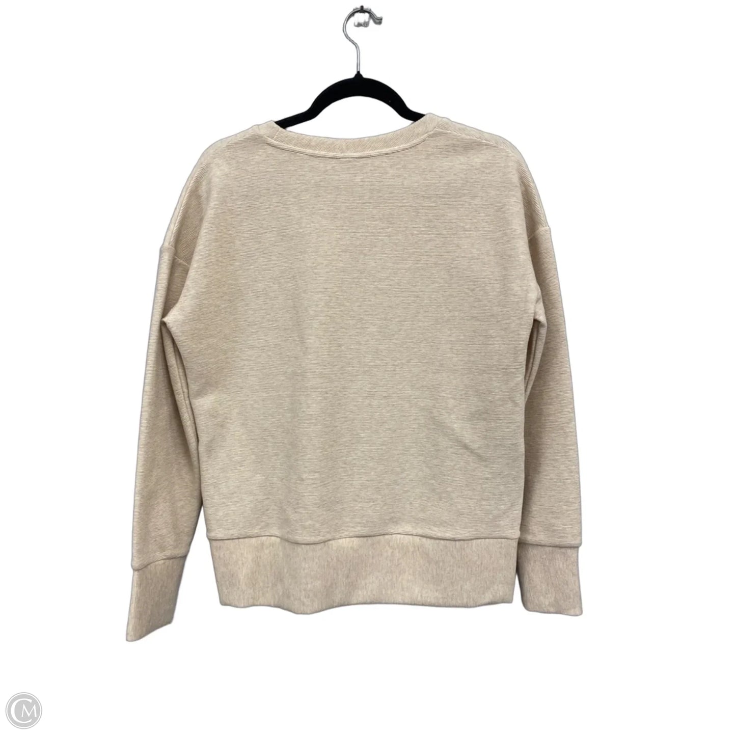 Sweatshirt Crewneck By Clothes Mentor In Tan, Size: Xs