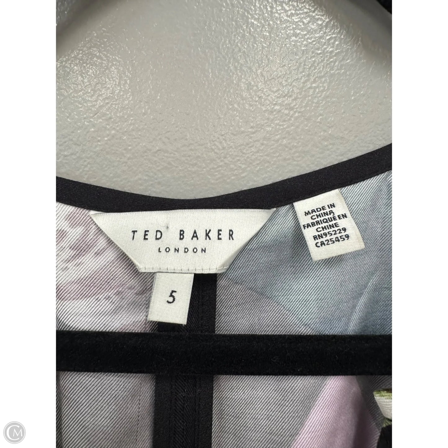Jumpsuit By Ted Baker In Black & Pink, Size: L