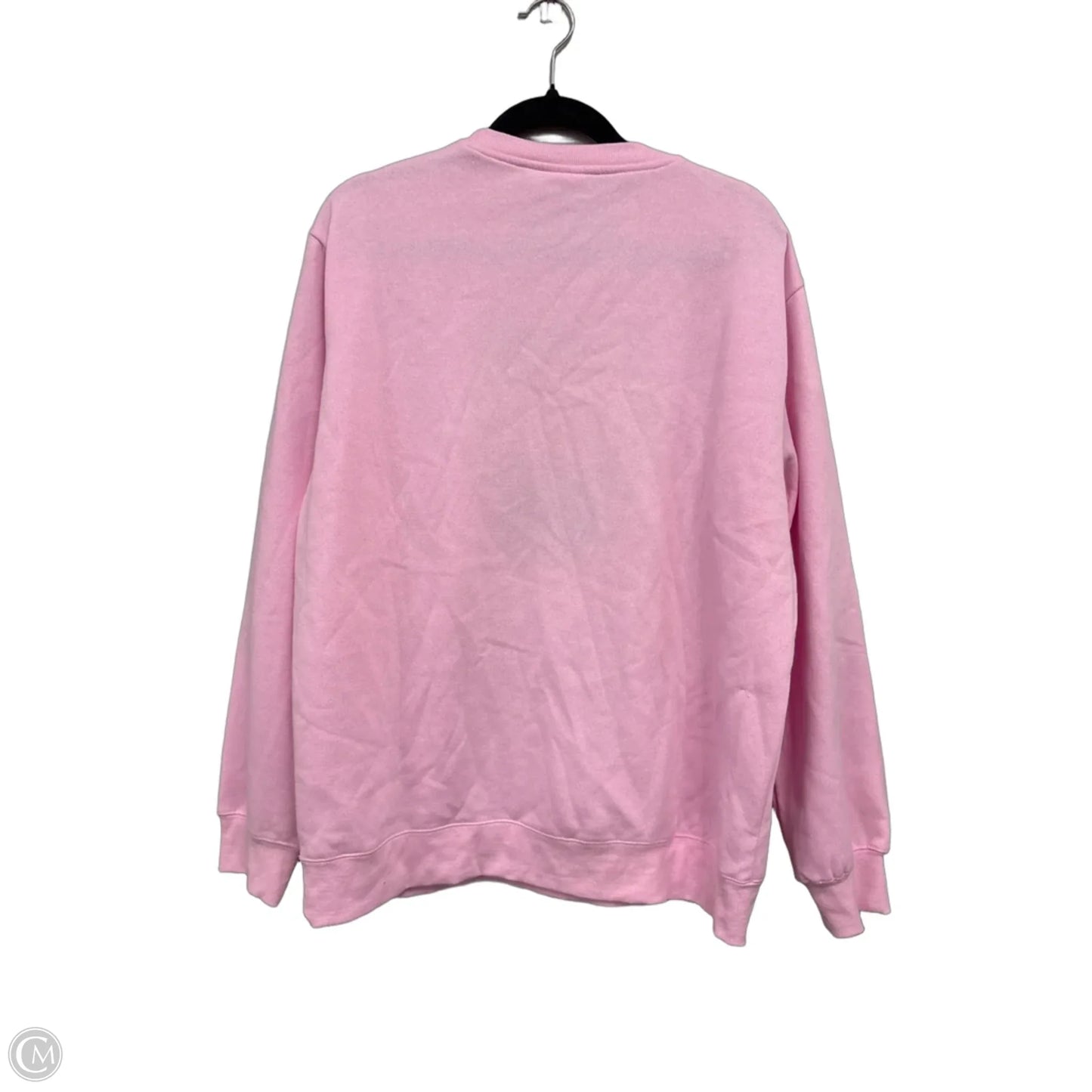 Sweatshirt Crewneck By Clothes Mentor In Pink, Size: L
