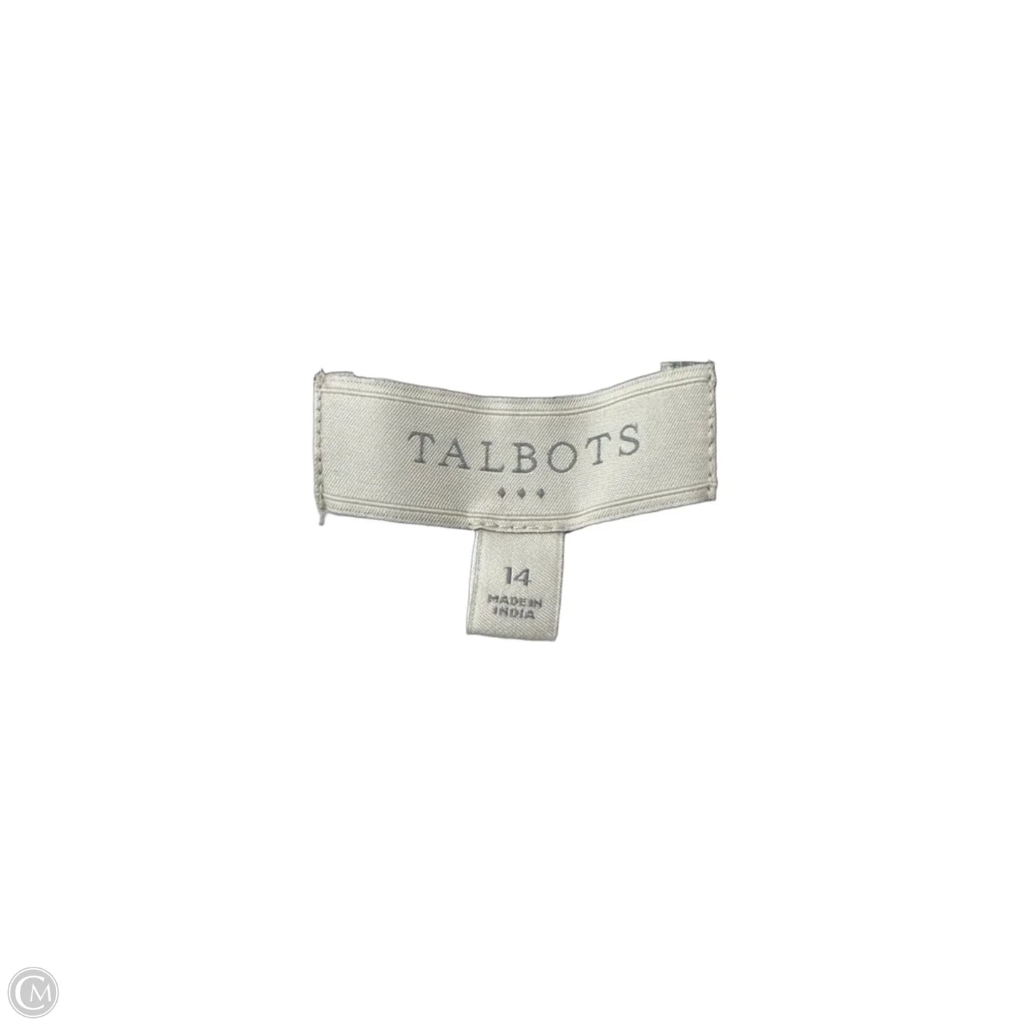 Skirt Midi By Talbots In Black & White, Size: 14
