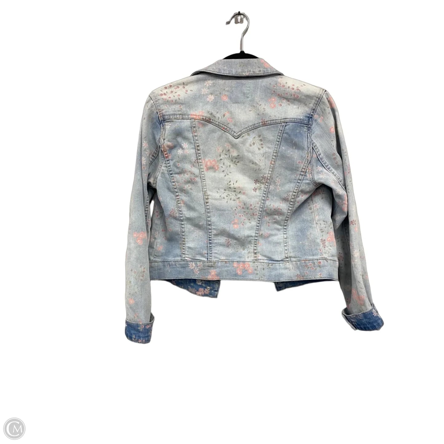 Jacket Denim By Jessica Simpson In Blue & Pink, Size: S