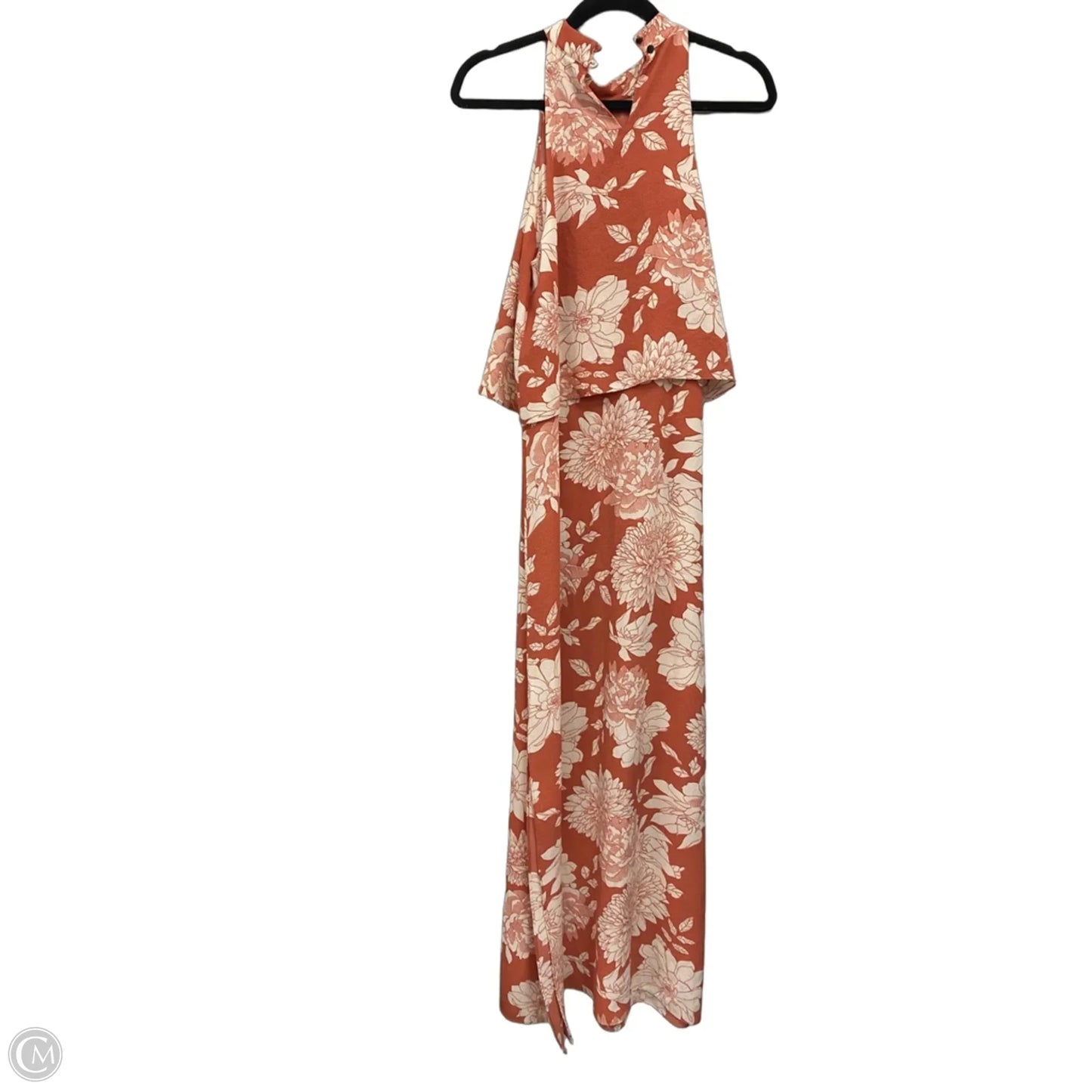 Dress Casual Maxi By Clothes Mentor In Cream & Orange, Size: S