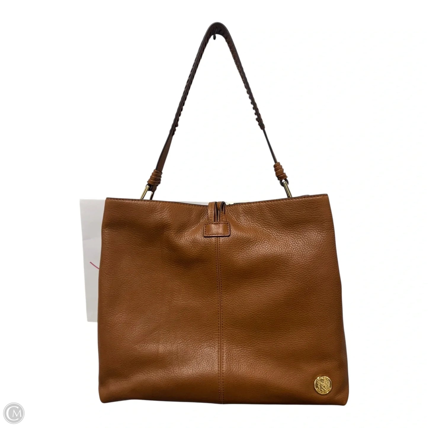 Handbag Leather By Vince Camuto, Size: Medium