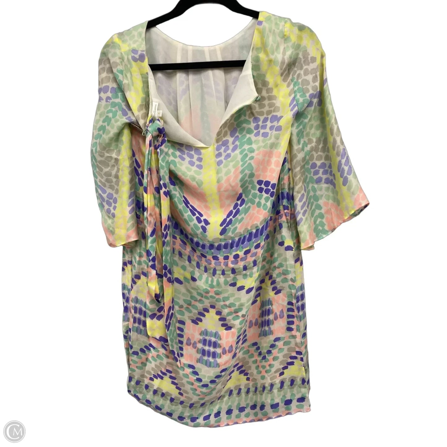 Dress Casual Short By Shoshanna In Green & Purple, Size: 4