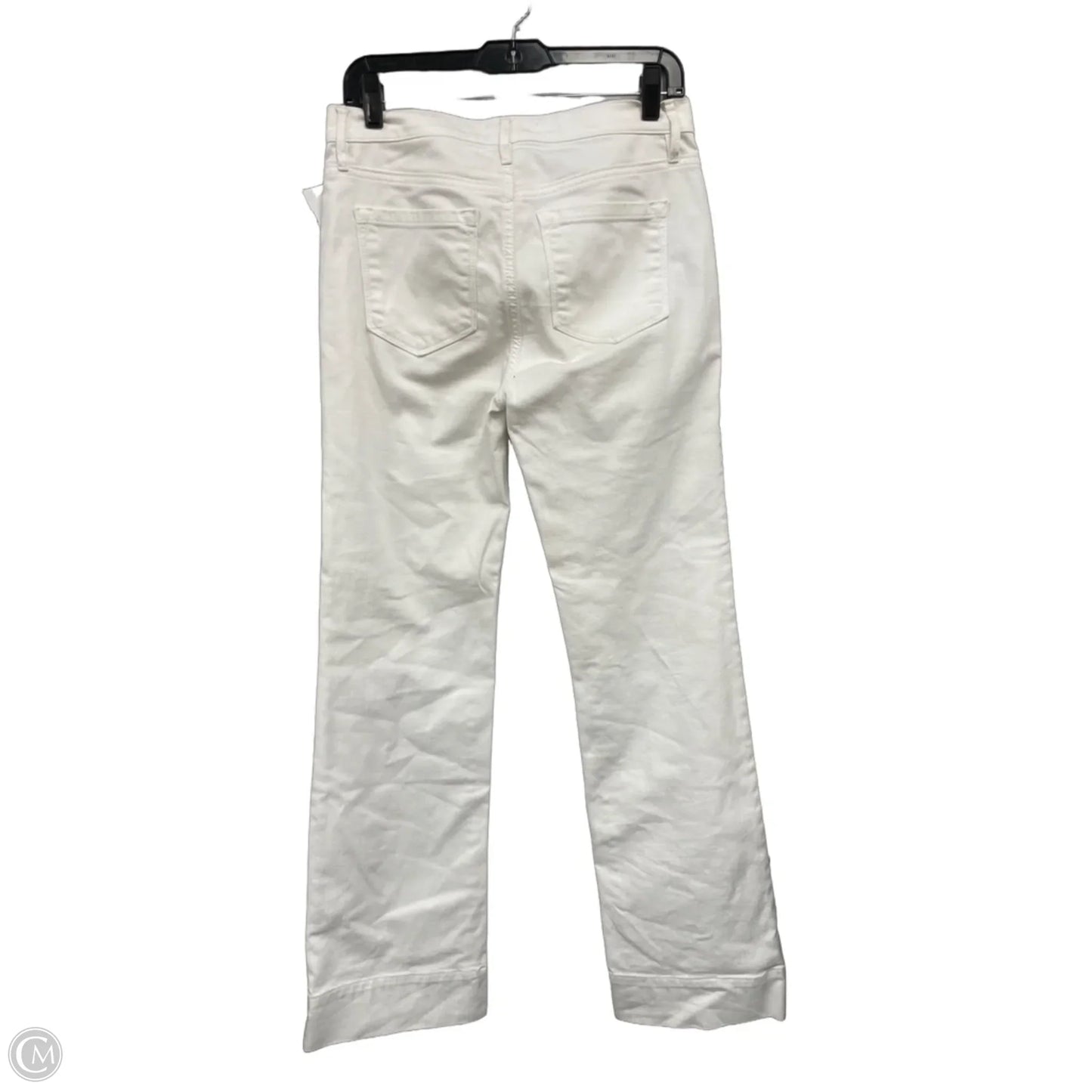 Jeans Flared By Loft In White, Size: 4
