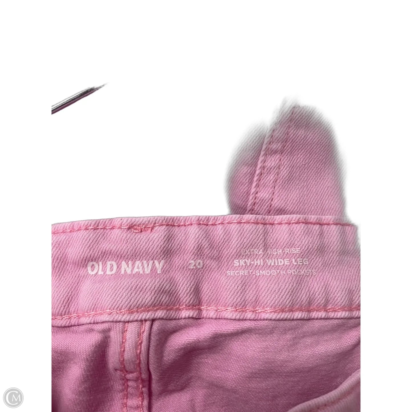 Jeans Wide Leg By Old Navy In Pink, Size: 20