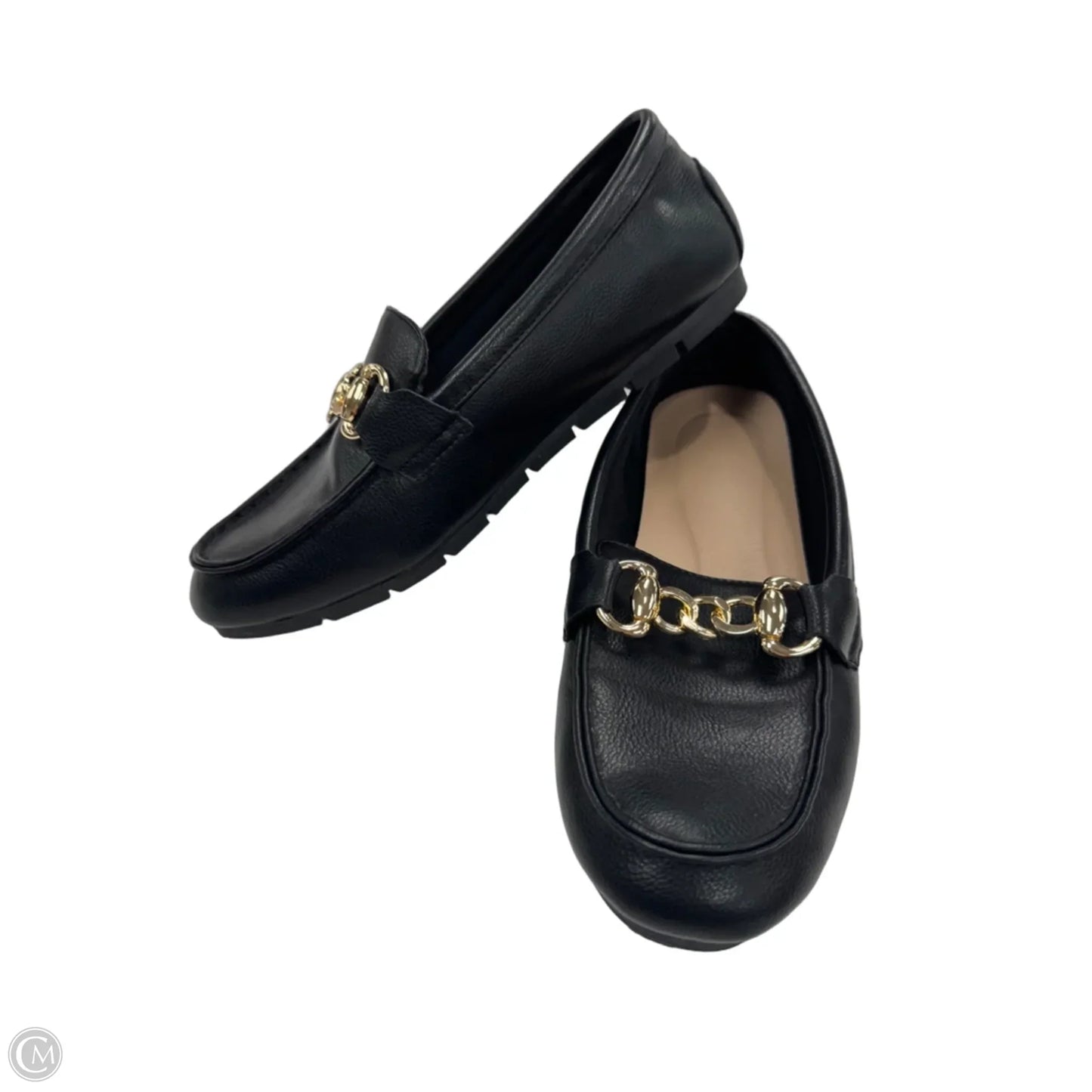 Shoes Flats By Clothes Mentor In Black, Size: 7.5