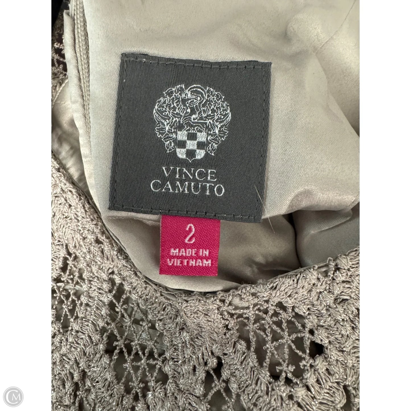 Dress Party Short By Vince Camuto In Tan, Size: 2