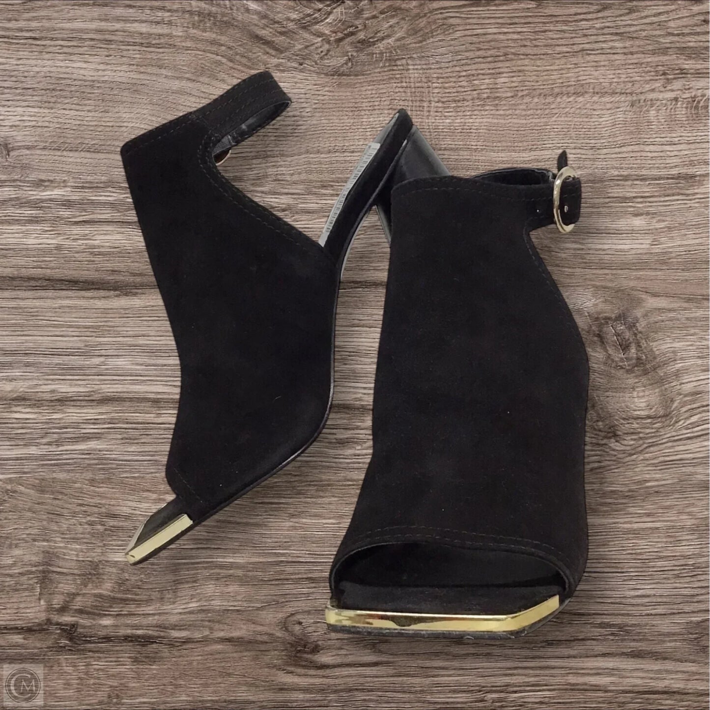 Sandals Heels Block By Steve Madden In Black, Size: 7.5