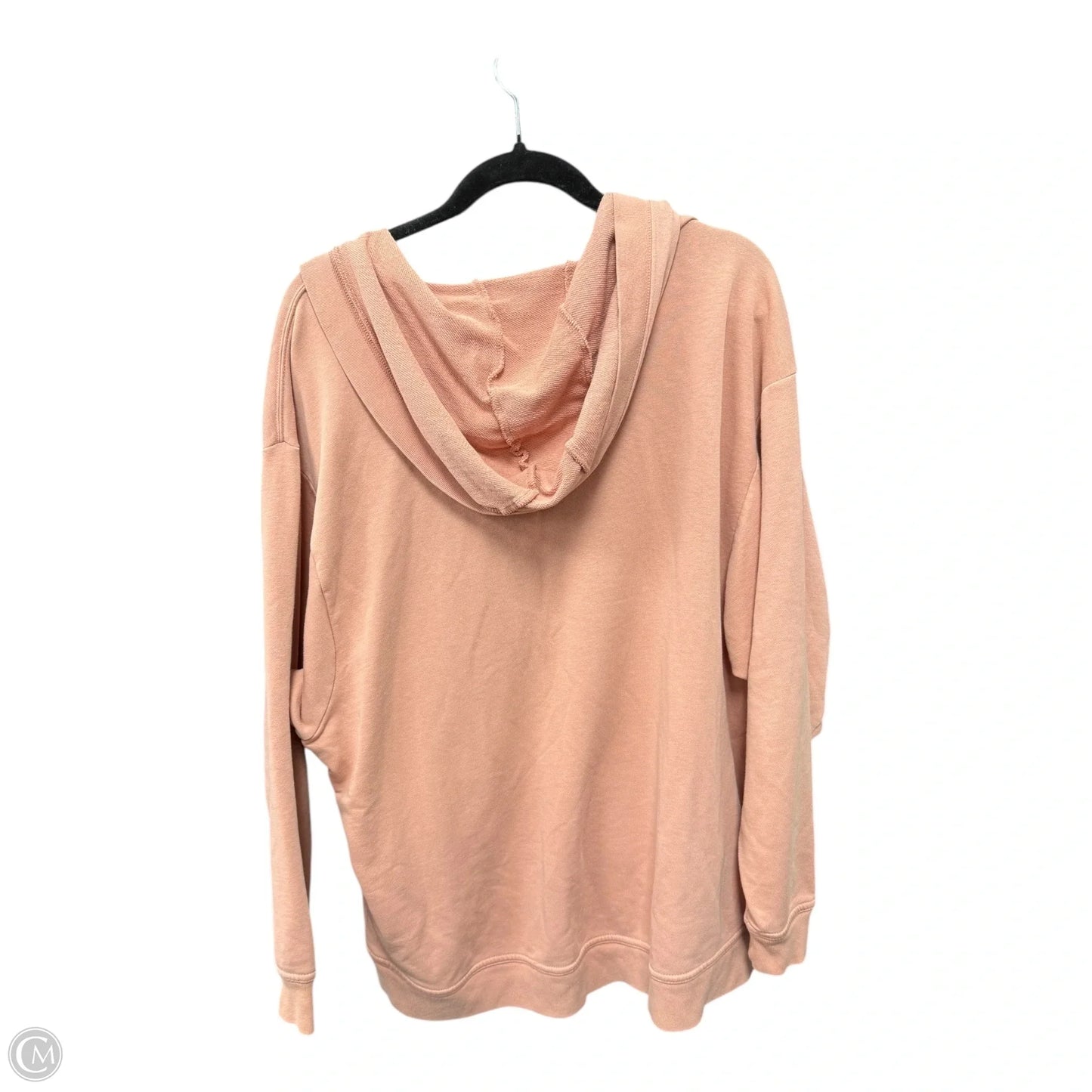 Sweatshirt Hoodie By Nike Apparel In Peach, Size: L