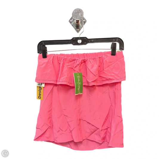 Top Short Sleeve Designer By Lilly Pulitzer In Pink, Size: Xs