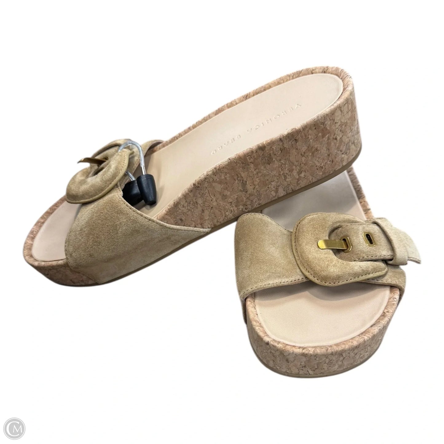 Sandals Flats By Veronica Beard In Tan, Size: 8.5