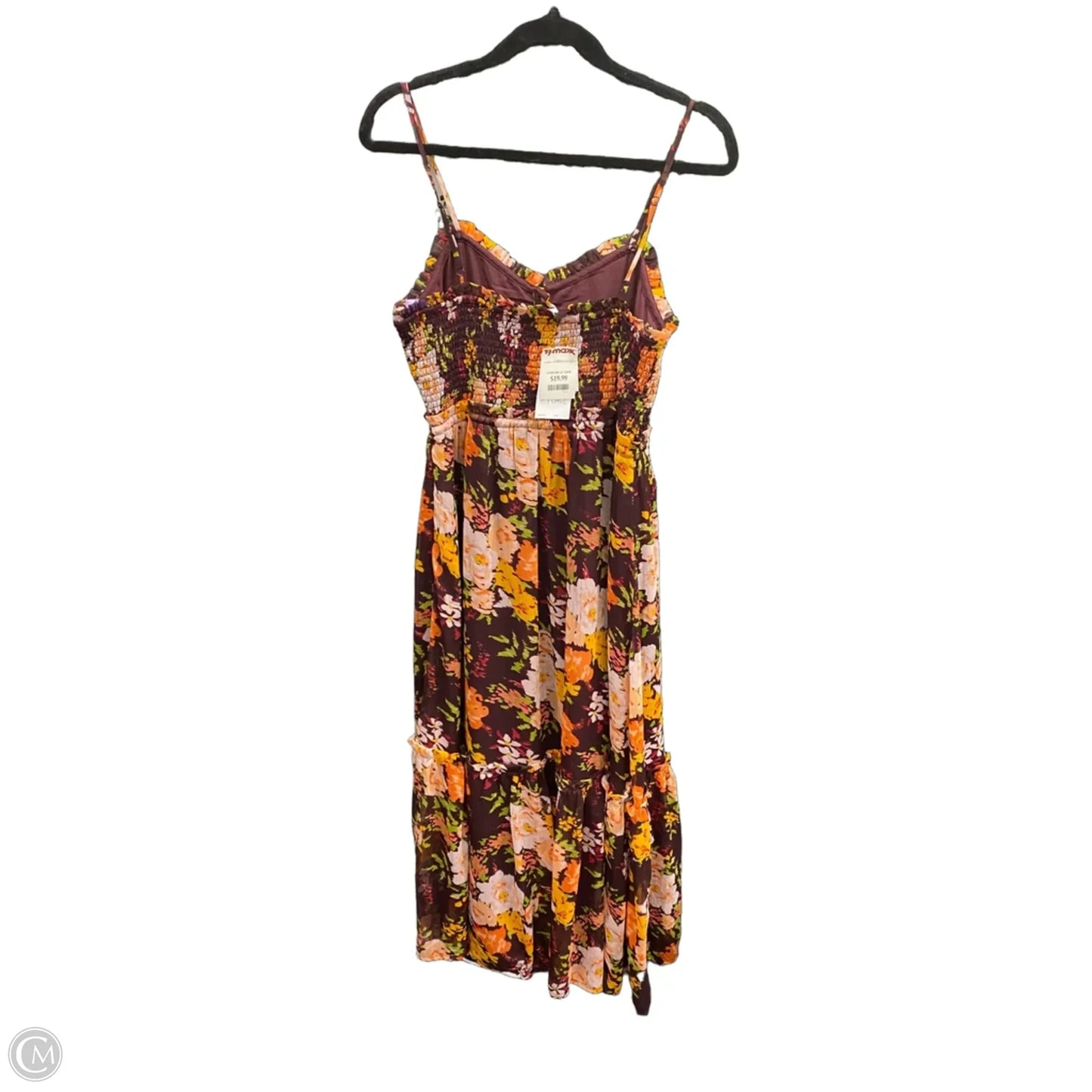 Dress Casual Maxi By Patrons Of Peace In Maroon, Size: L
