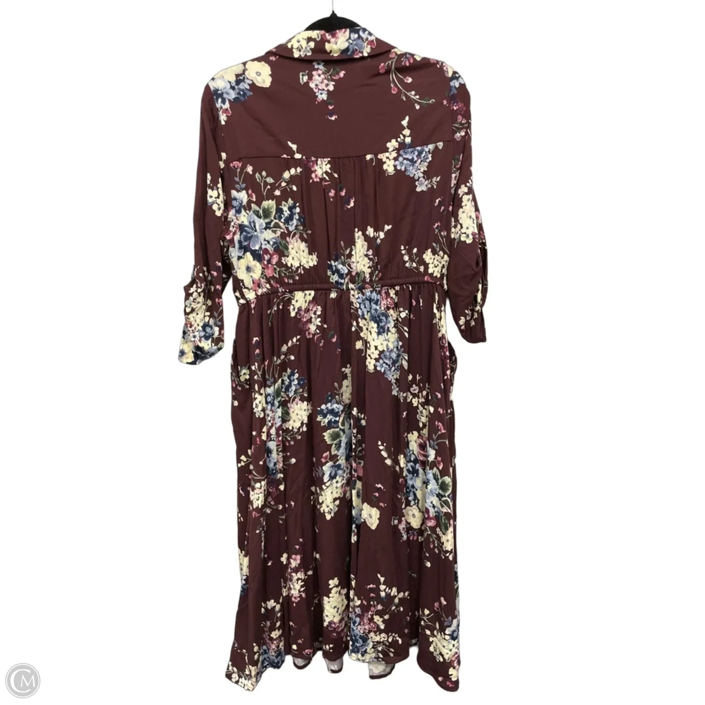 Dress Casual Midi By Torrid In Maroon, Size: L