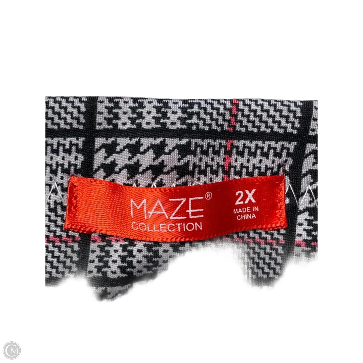 Pants Dress By Maze In Black & Grey, Size: 2x