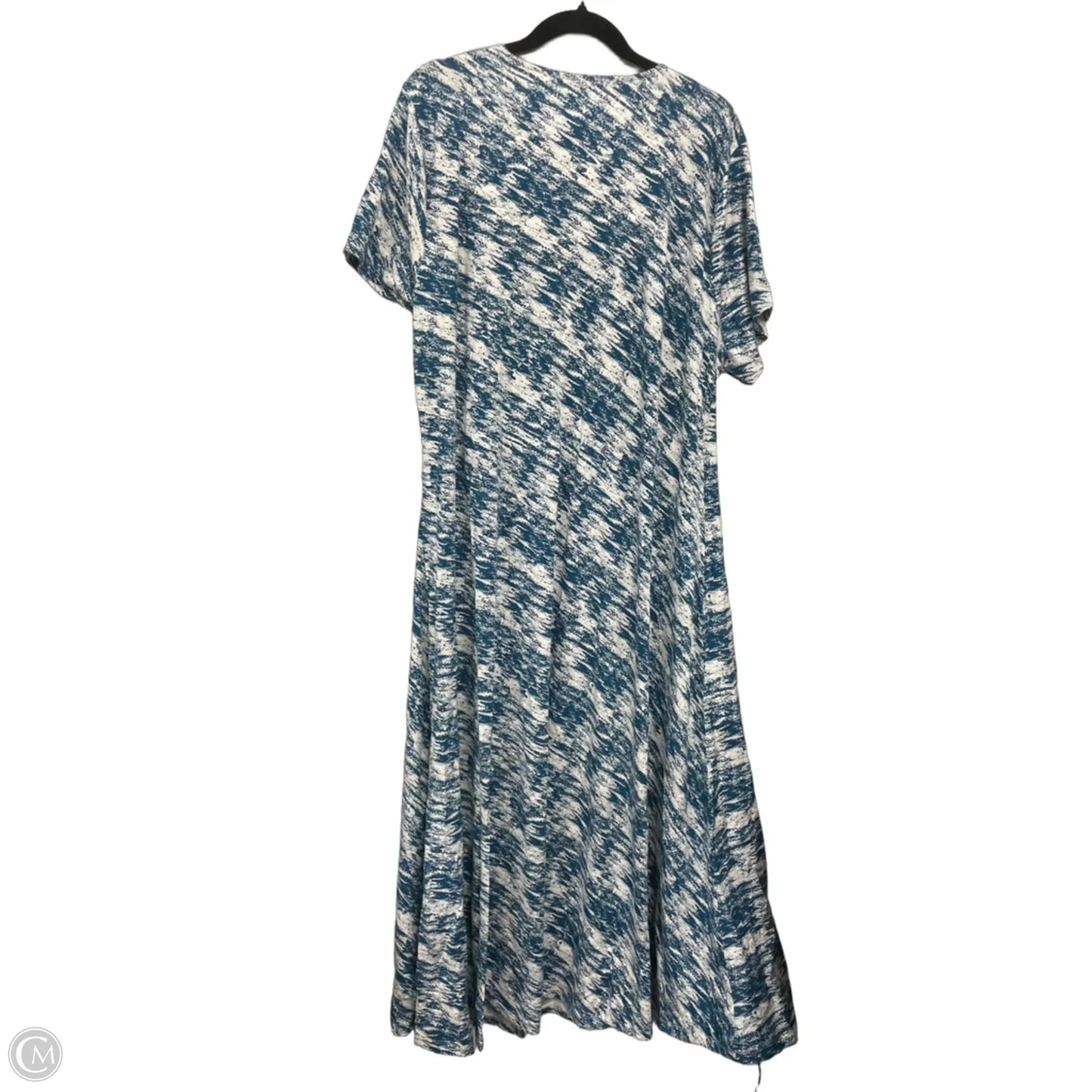 Dress Casual Maxi By Soft Surroundings In Blue & White, Size: 3x