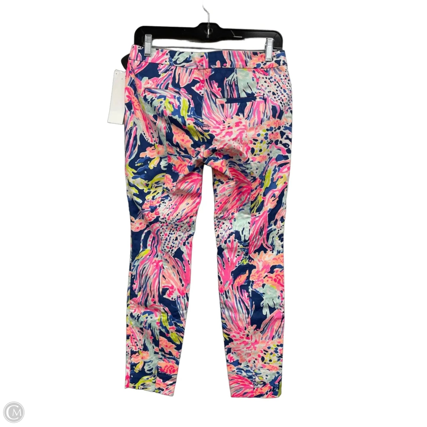 Pants Designer By Lilly Pulitzer In Blue & Pink, Size: 2