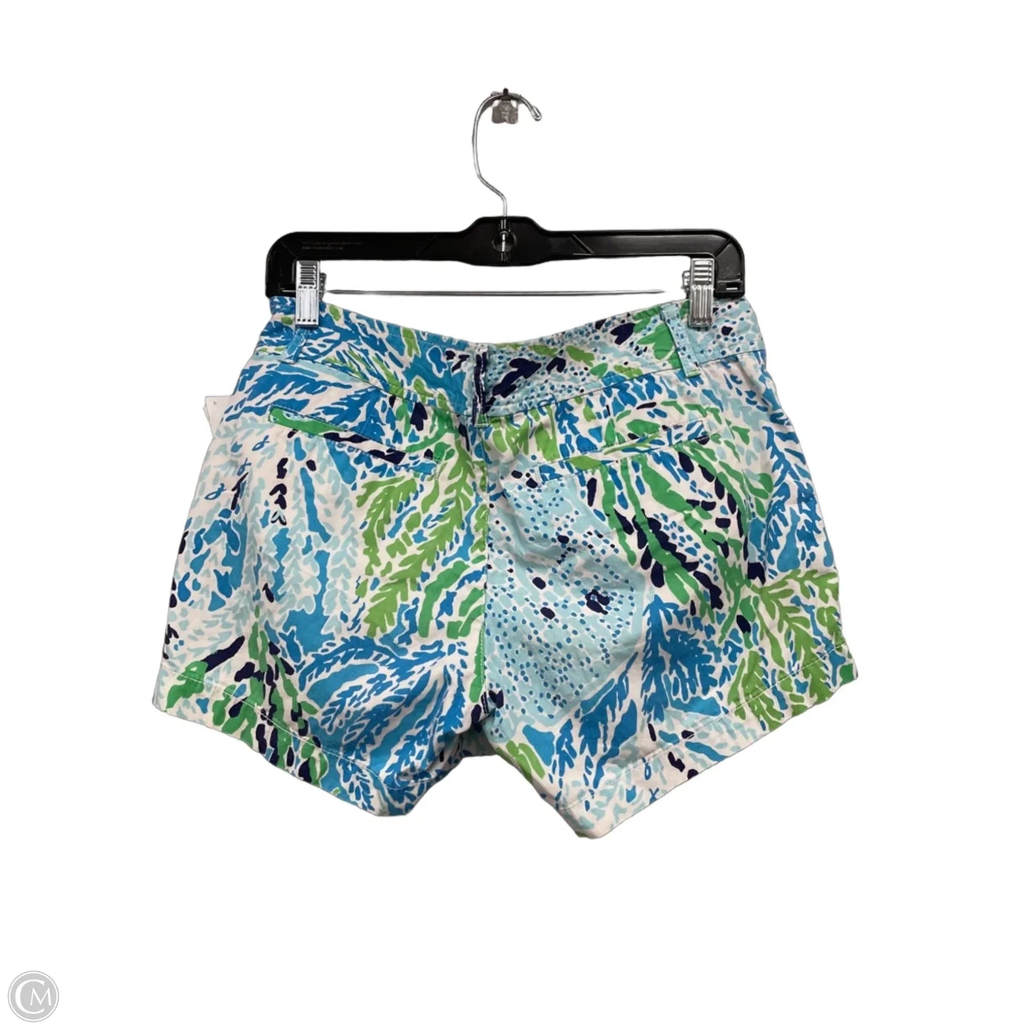 Shorts Designer By Lilly Pulitzer In Blue & Green, Size: 4