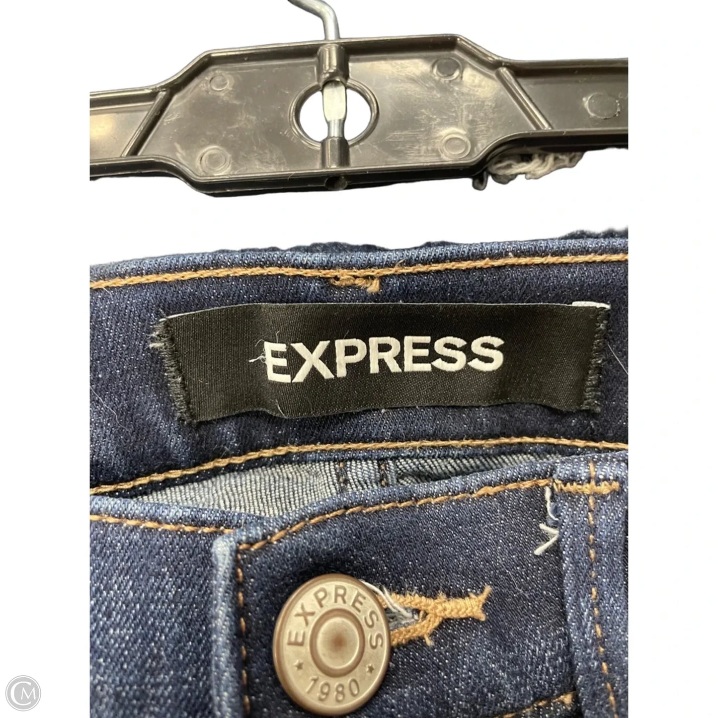 Jeans Skinny By Express In Blue, Size: 4